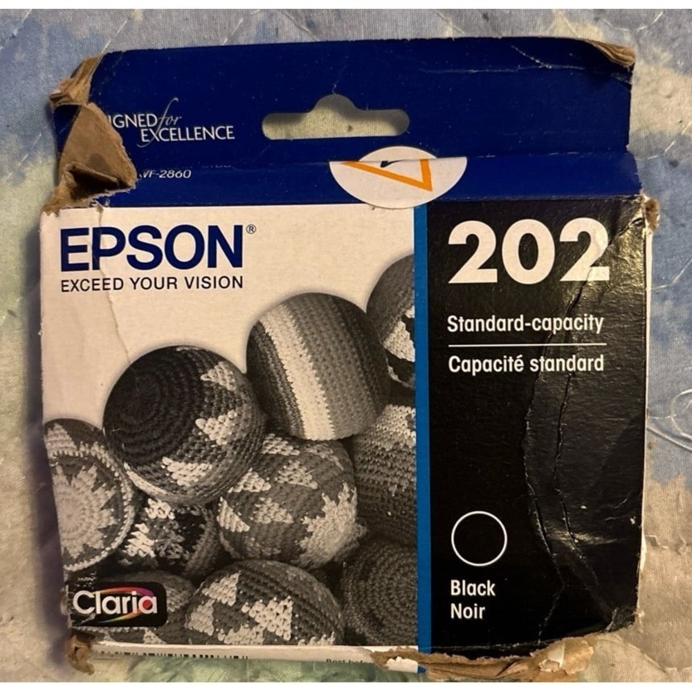 NEW Epson T202 Black Standard Yield Ink Cartridge